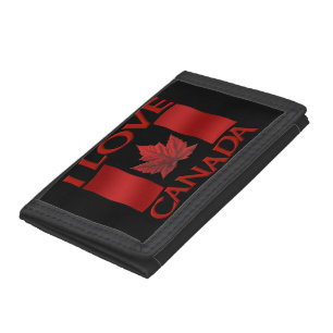 I Love Canada Wallet Canada Flag Souvenir Wallet