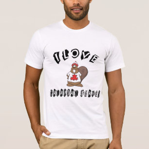 I Love Canadian Beaver T-Shirt