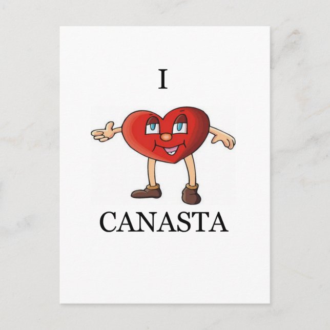 i love canasta postcard (Front)