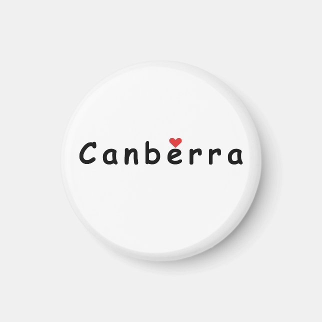 I love Canberra Magnet (Front)