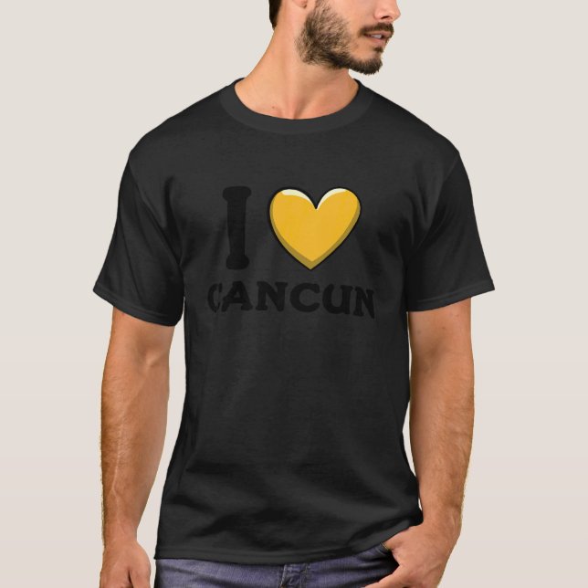 I Love Cancun Mexico 6 T-Shirt (Front)