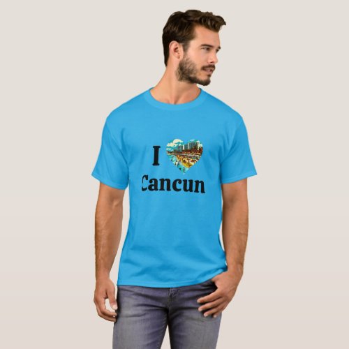 I Love Cancun Mexico T_Shirt