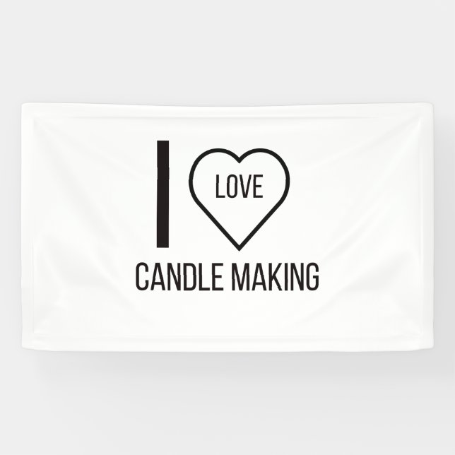 I LOVE CANDLING MAKING BANNER (Horizontal)