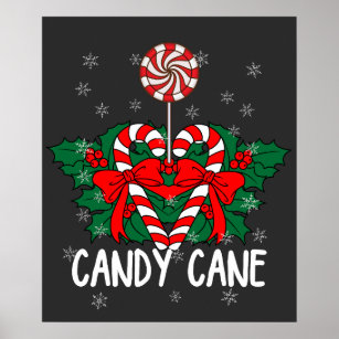 I love Candy Cane T-Shirt Poster