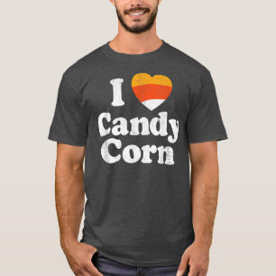 I Love Candy Corn Funny Halloween Retro 80s 70s Co T-Shirt