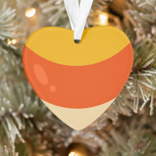 I Love Candy Corn Halloween Ornament