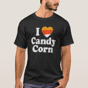 I Love Candy Corn   Halloween Retro 80's 70's Cost T-Shirt