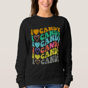 I love Candy Halloween Party Cute Trick or Treat Sweatshirt
