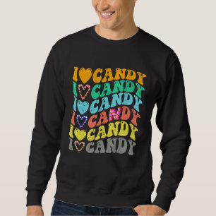 I love Candy Halloween Party Cute Trick or Treat Sweatshirt