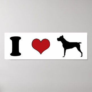 i LOVE CANE CORSO Poster