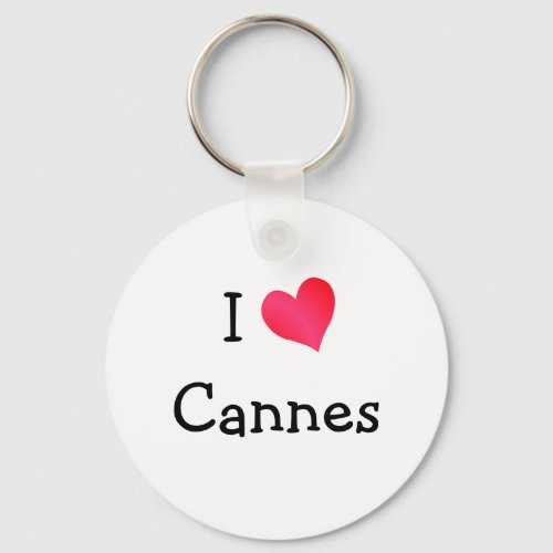 I Love Cannes Keychain