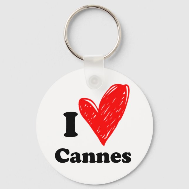 I love Cannes Keychain (Front)