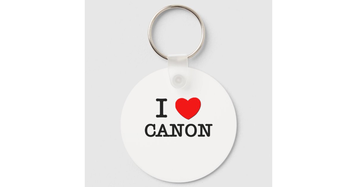 I Love Canon Keychain | Zazzle