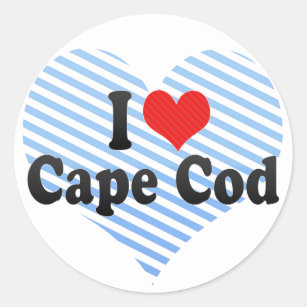 I Love Cape Cod Classic Round Sticker