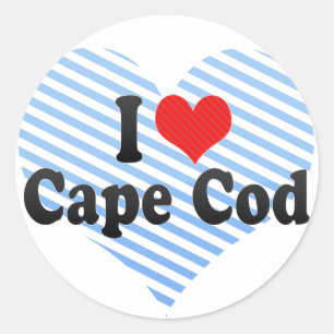 I Love Cape Cod Classic Round Sticker