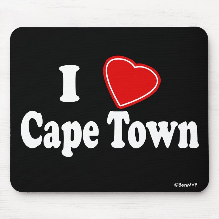 I Love Cape Town Mouse Pad