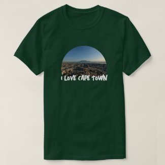 I Love Cape Town Table Mountain Beach T-Shirt