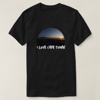 I Love Cape Town Table Mountain Sunset T-Shirt