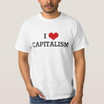 I Love Capitalism Funny Political Heart T-Shirt