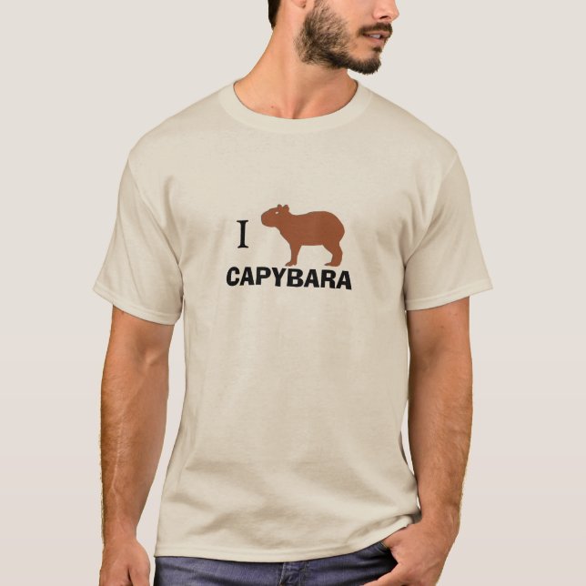 I Love Capybara T-Shirt (Front)