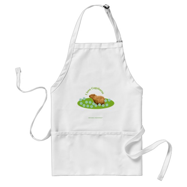 I love Capybaras Adult Apron (Front)
