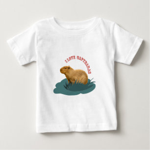 I Love Capybaras Cute Capybara Lover Baby T-Shirt
