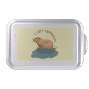 I Love Capybaras Cute Capybara Lover Cake Pan