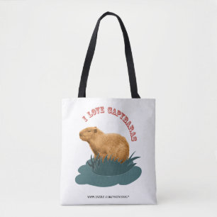 I Love Capybaras Cute Capybara Lover Tote Bag