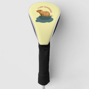 I Love Capybaras Golf Head Cover