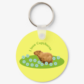 I love Capybaras Keychain