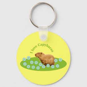 I love Capybaras Keychain
