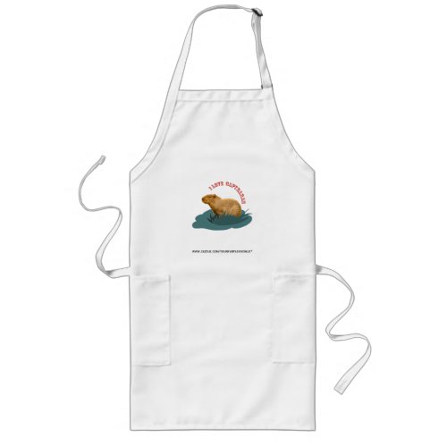 I love capybaras long apron