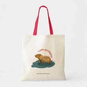 I love capybaras tote bag