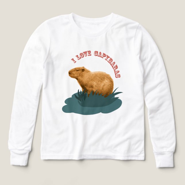 I love capybaras Tri-Blend shirts (Design Front)