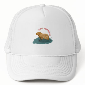 I love capybaras trucker hat
