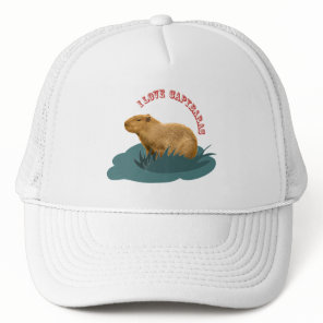I love capybaras trucker hat