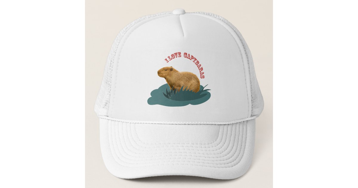 I Love Capybaras Trucker Hat Zazzle