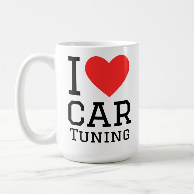 I love car tuning coffee mug (Left)