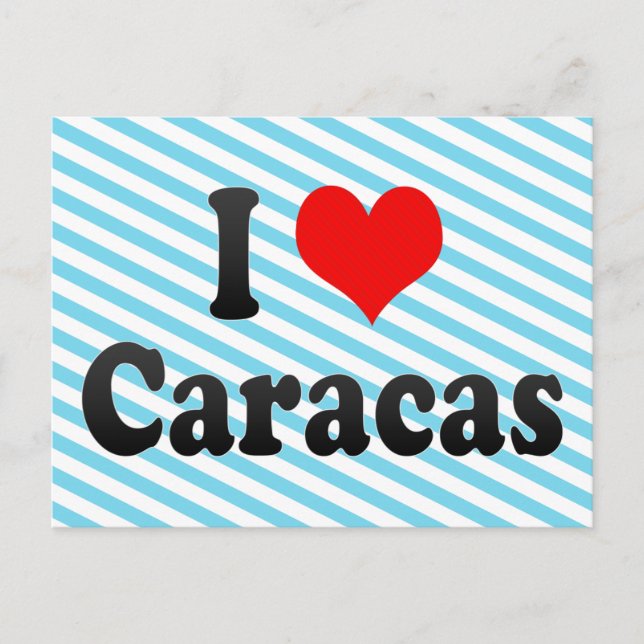 I Love Caracas, Venezuela Postcard (Front)