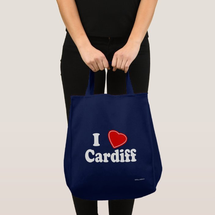 I Love Cardiff Canvas Bag