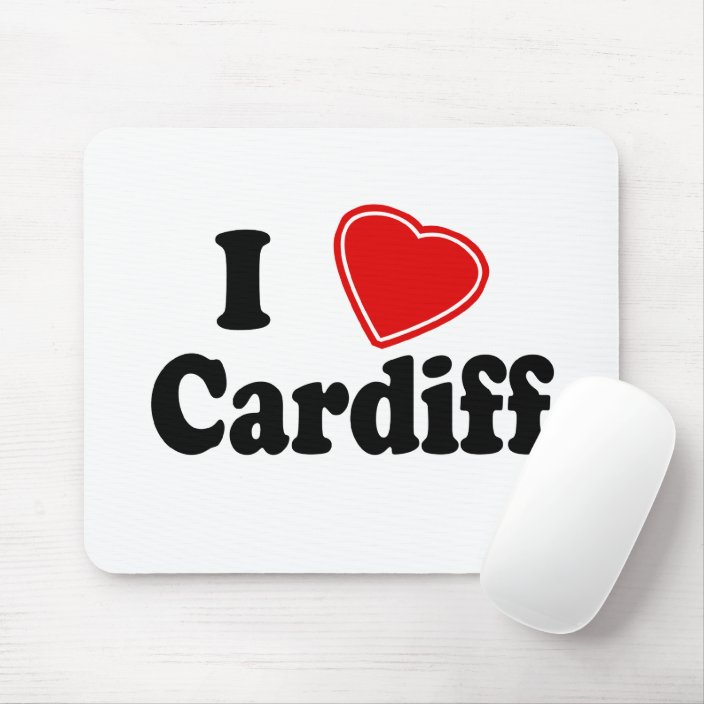 I Love Cardiff Mousepad