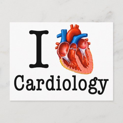 I love Cardiology Postcard