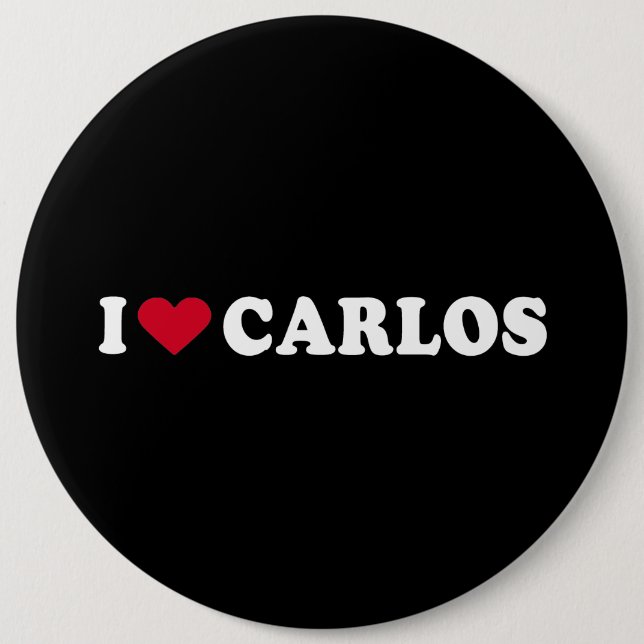 I LOVE CARLOS BUTTON (Front)