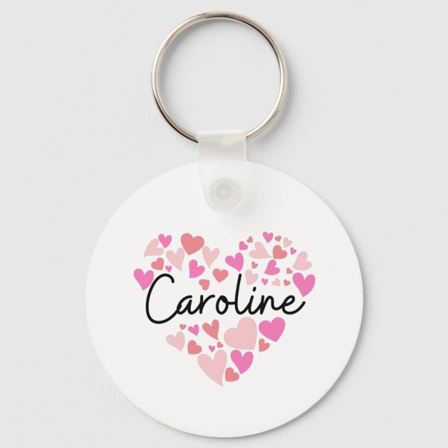 I love Caroline Keychain (Front)