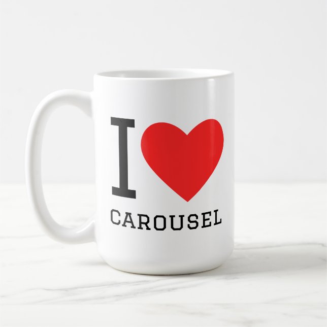 I love carousel coffee mug (Left)