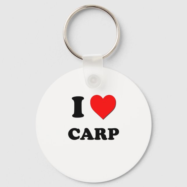 I love Carp Keychain (Front)