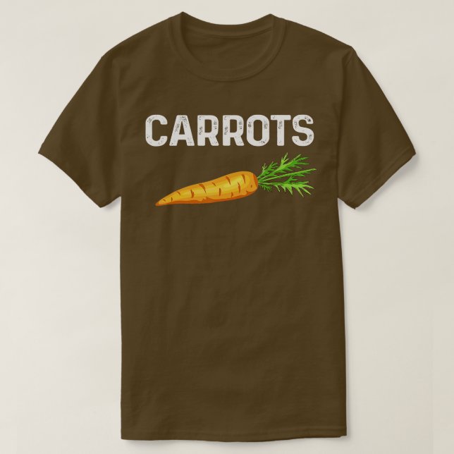 I Love Carrots Funny Carrot Costume For Vegetable  T-Shirt (Design Front)