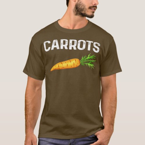 I Love Carrots Funny Carrot Costume For Vegetable  T_Shirt