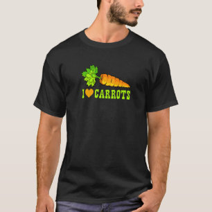 I Love Carrots Vegetable T-Shirt
