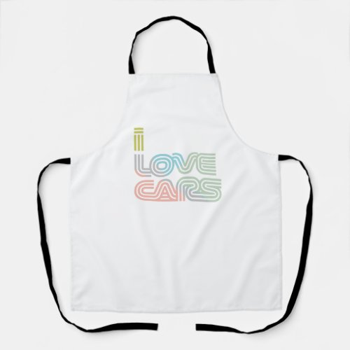 I love cars Aprons